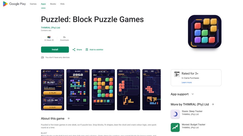 Puzzled: Block Puzzle Games screenshot