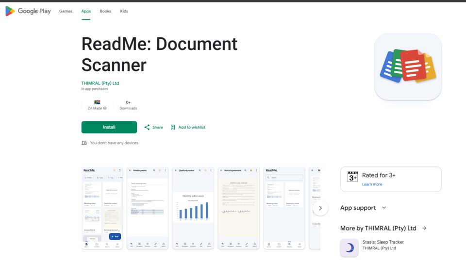 ReadMe: Document Scanner screenshot